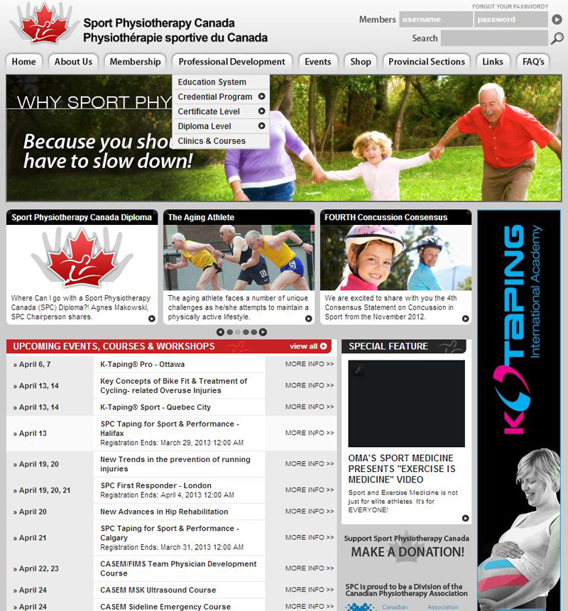 Sport Physiotherapie Canada